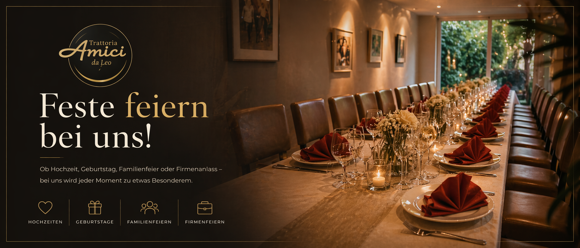 Feste feiern bei uns